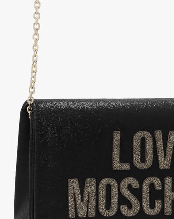 Love Moschino Smart Logo Black Shoulder Bag