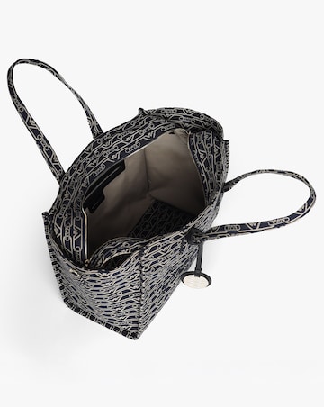 Emporio Armani Canvas Jacquard Denim Tote Bag