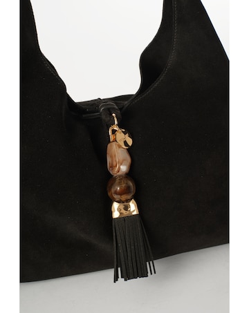 Luella Grey Paloma Black Suede Bag