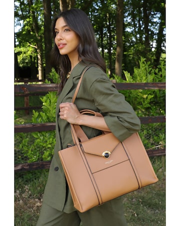 Luella Grey  Darcy Camel Laptop Tote