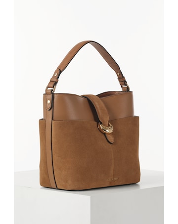 Luella Grey Indra Camel Bucket Crossbody