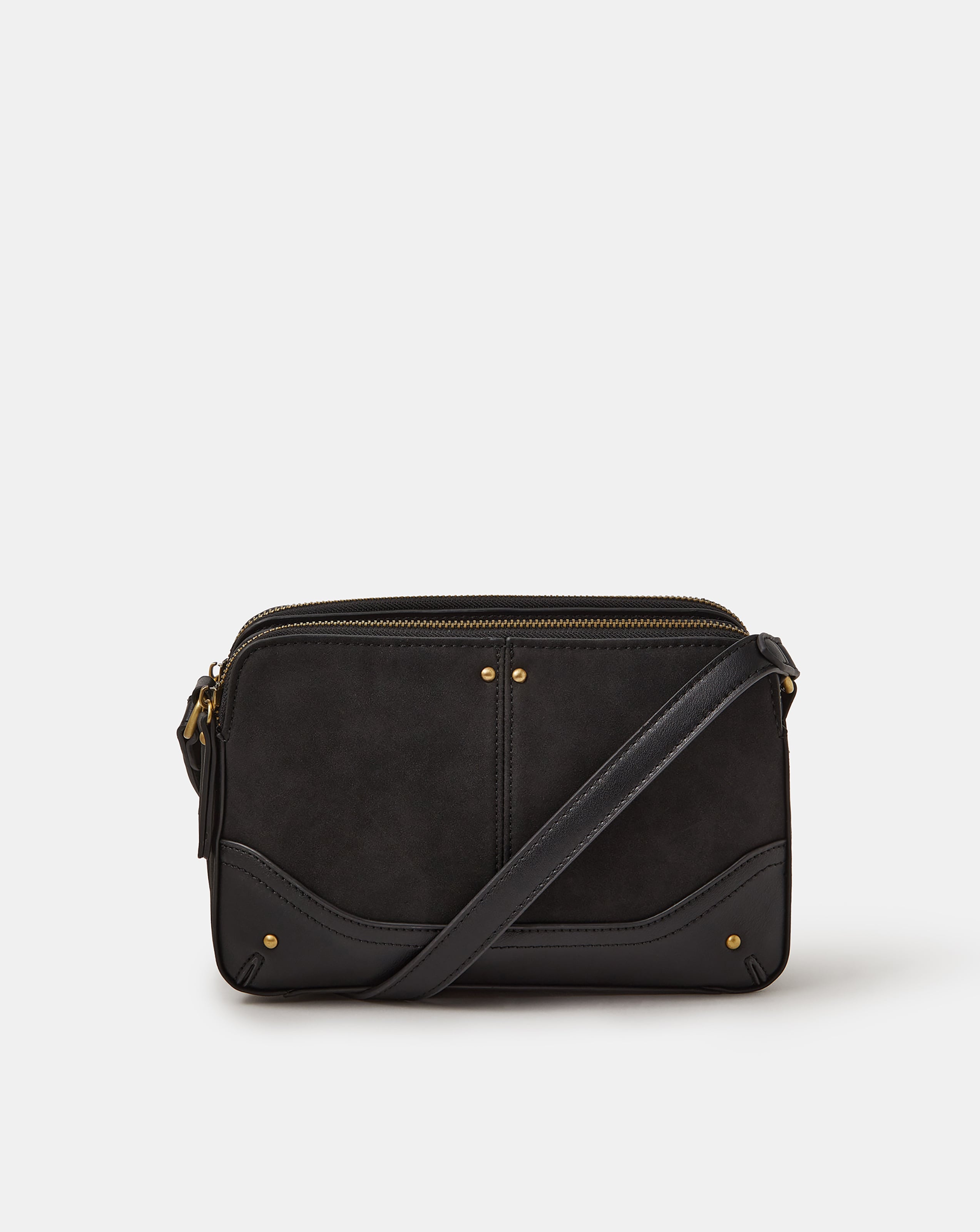 New In - Accessorize Double Zip Crossbody Bag