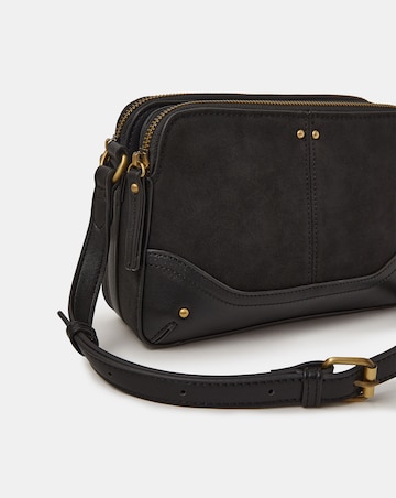 Accessorize Classic Double Zip Crossbody Bag