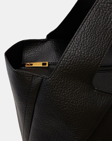 Accessorize Pleated Faux Leather Shoulder Bag