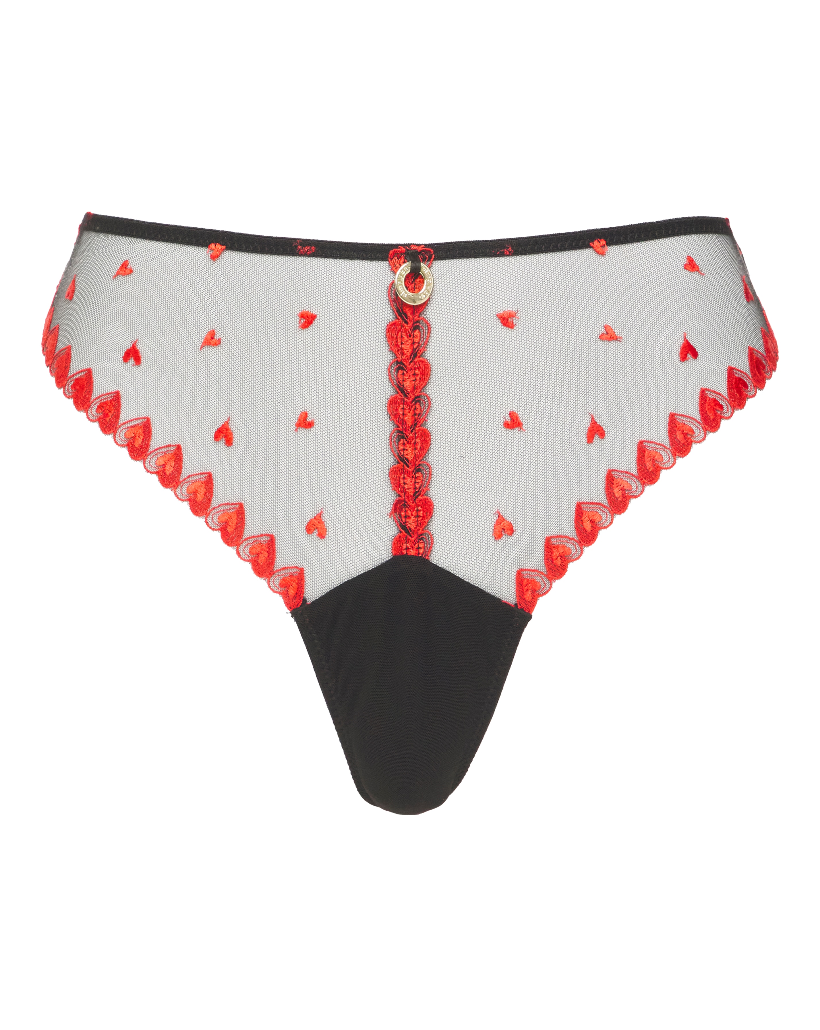 Simply Be Hearts Embroidery Midi Thong
