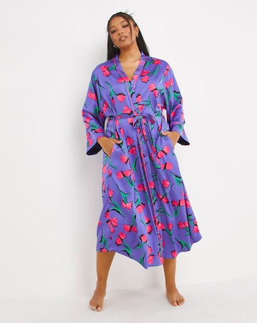 Nobodys Child Satin Long Sleeve Robe