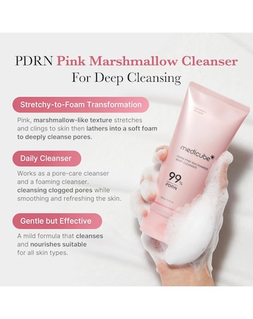 Medicube PDRN pink Niacinamide marshmallow Whip Cleanser 120g
