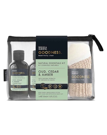 Baylis And Harding Goodness Oud, Cedar And Amber Essentials Gift Set