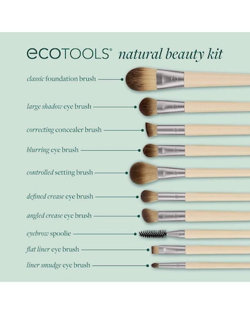Eco Tools Natural Beauty 10 Piece Makeup Brush Set