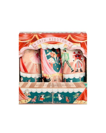 Cath Kidston Nutcracker Theatre Hand Cream Trio & Hand Wash 500ml