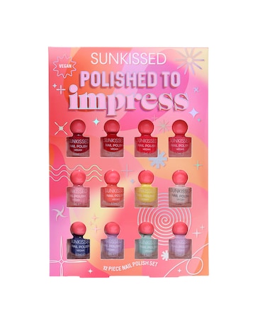 Sunkissed Polished To Impress 12-piece Nail Polish Gift Set