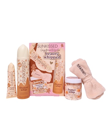 Sunkissed Gingerbread Whipped Bath and Body Gift Set with Headband