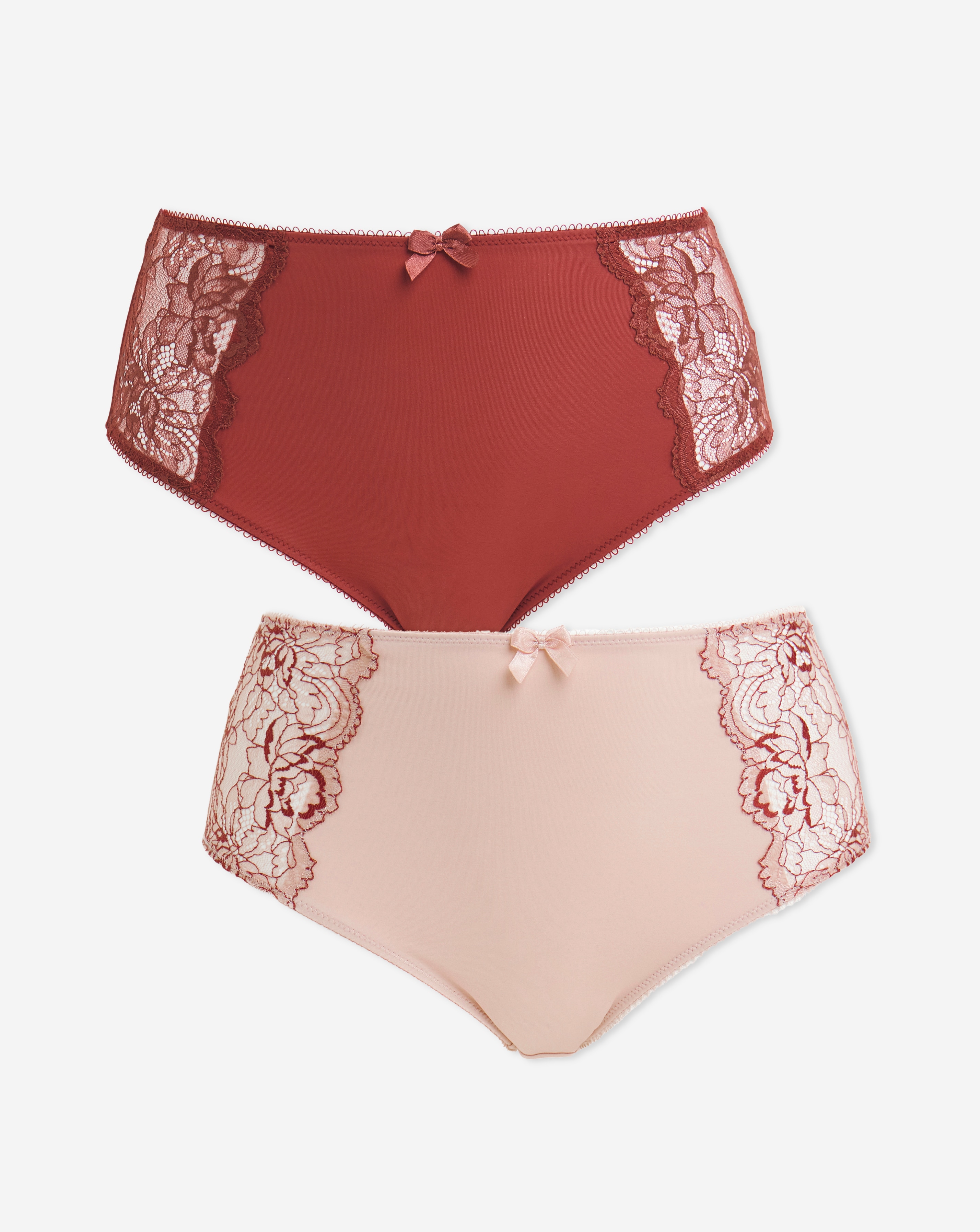 Pretty Secrets 2 Pack Ella Lace Briefs