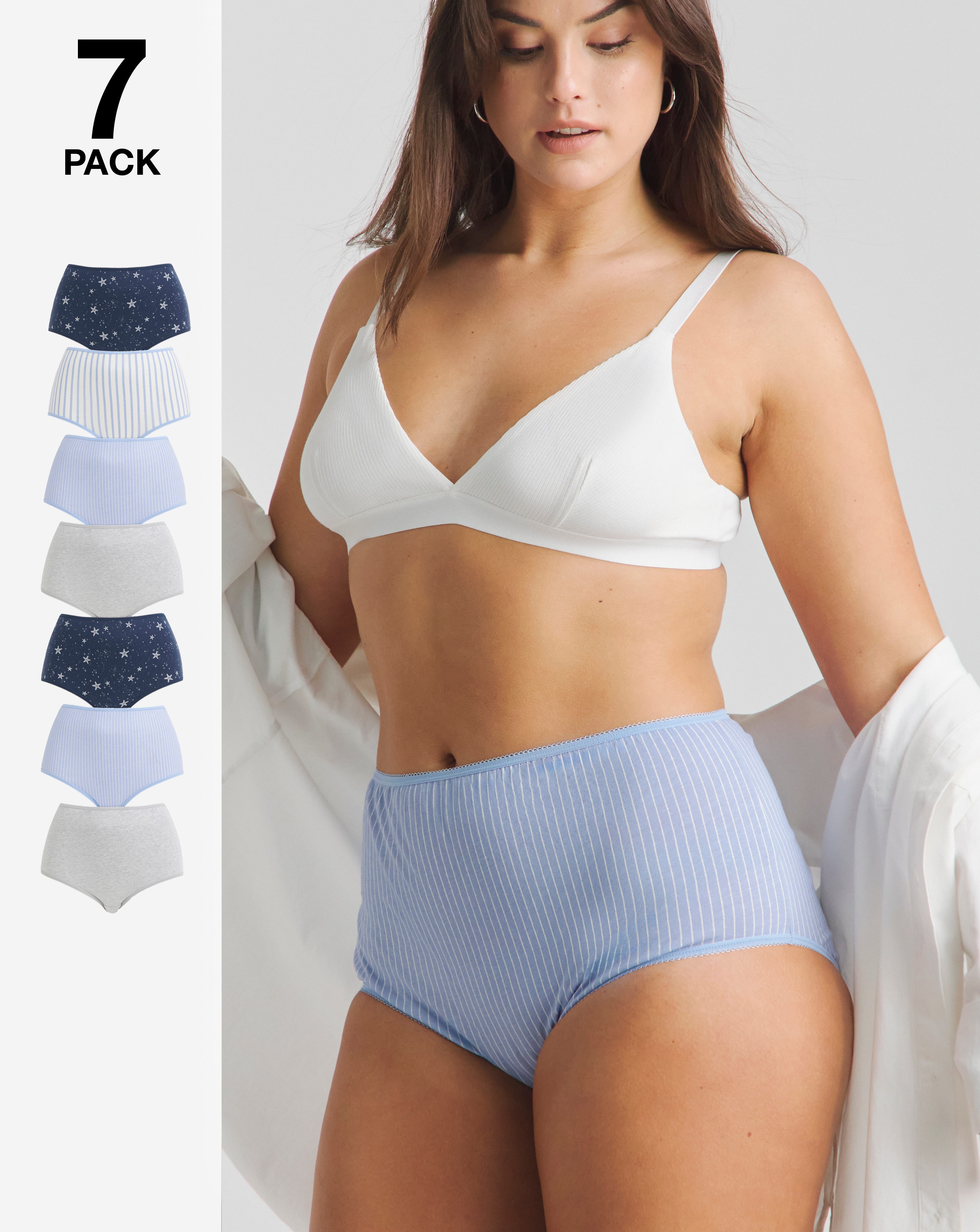 Pretty Secrets 7 Pack Full Fit Brief