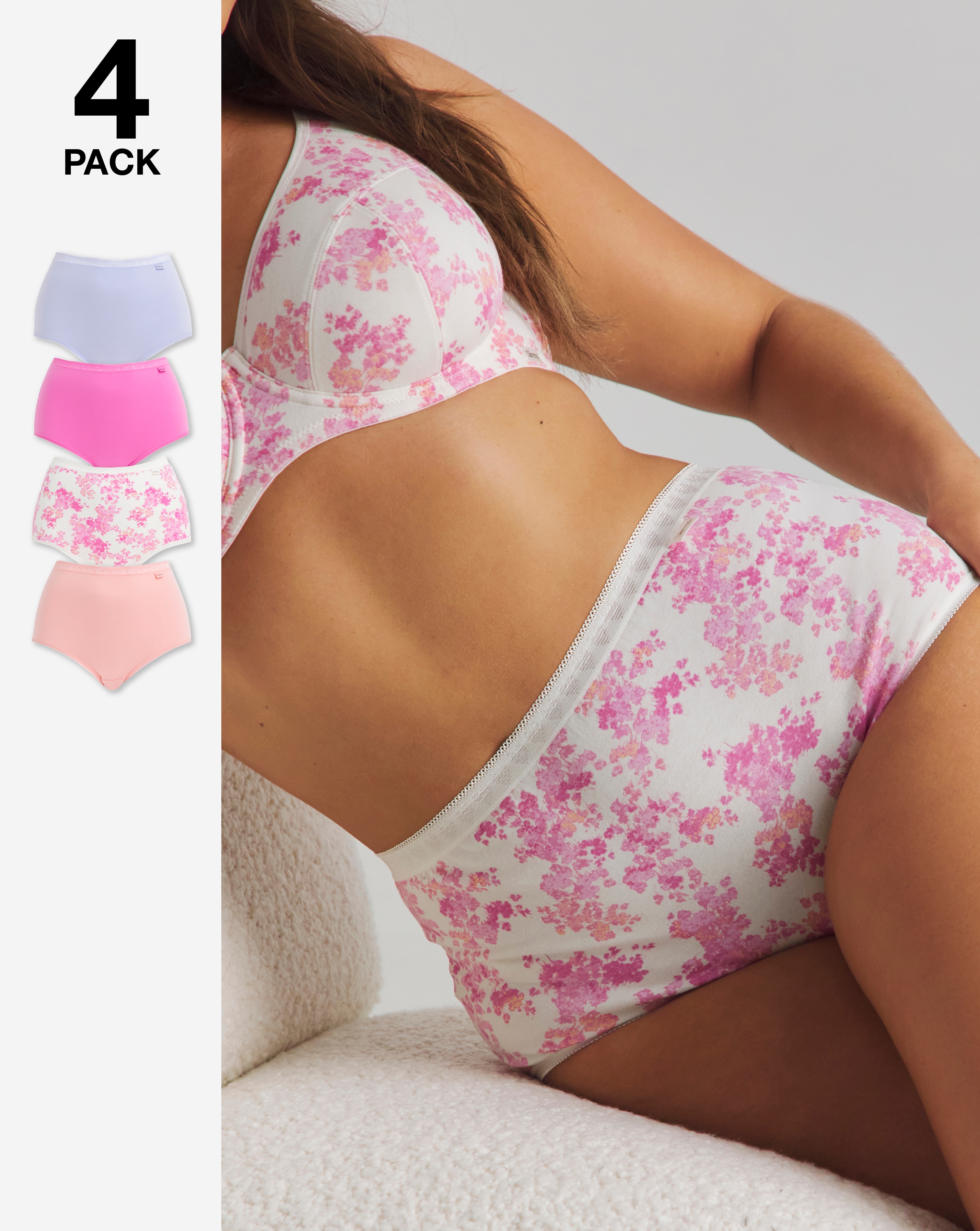 4 Pack Slimma Full Briefs