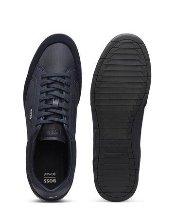 BOSS Nitan Low Top Trainers - Navy