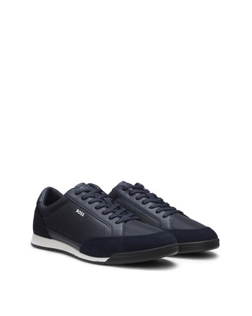 BOSS Nitan Low Top Trainers - Navy