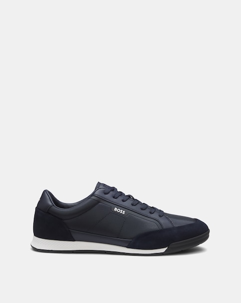 BOSS Nitan Low Top Trainers - Navy