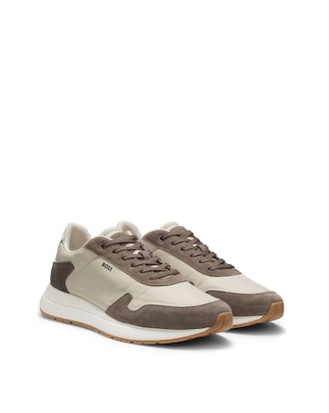 BOSS Vinston Runner Trainers - Beige