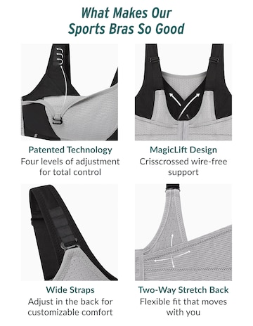 Glamorise Plus Size Custom Control Sports Bra 1166
