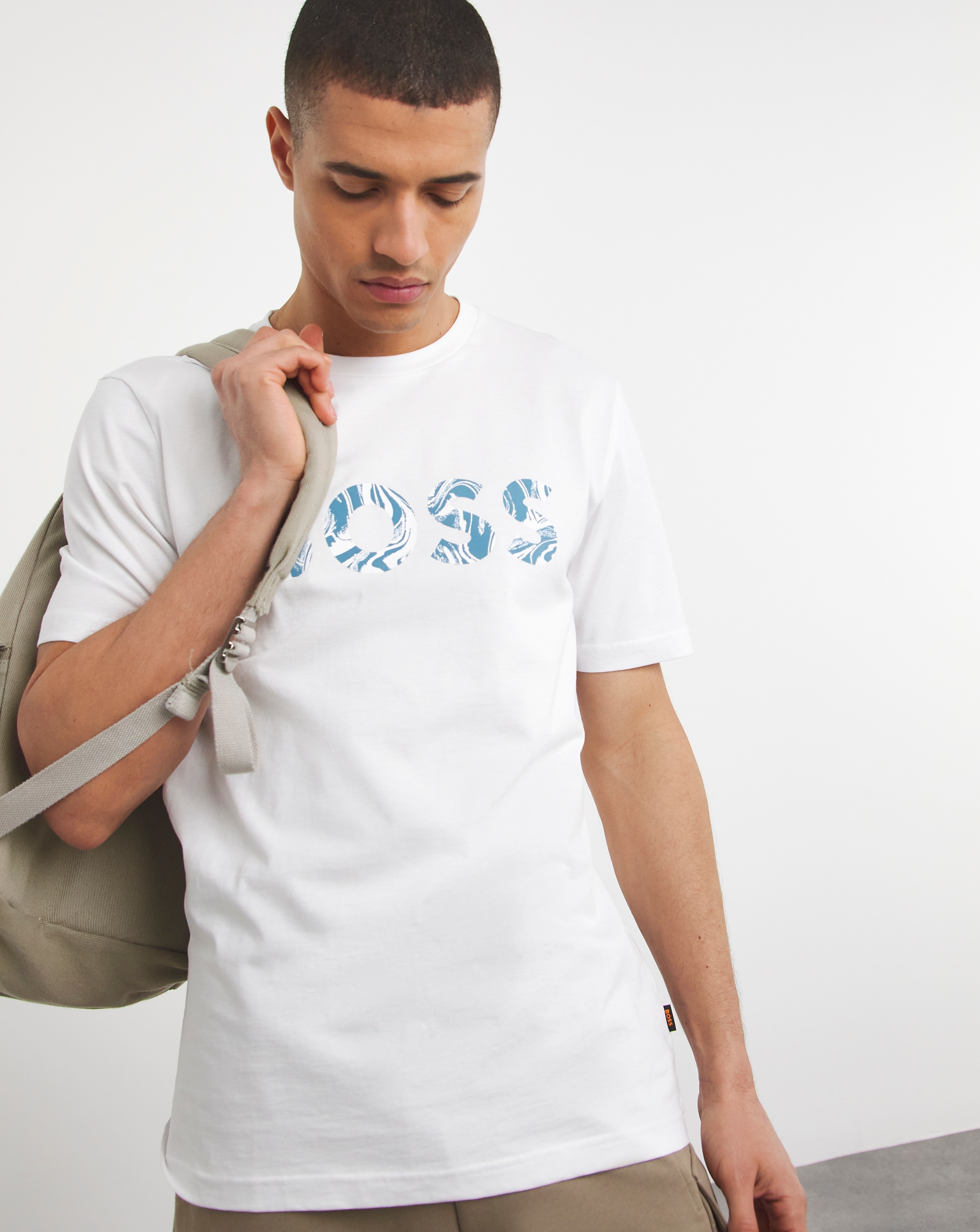 BOSS Graphic Logo White T-shirt