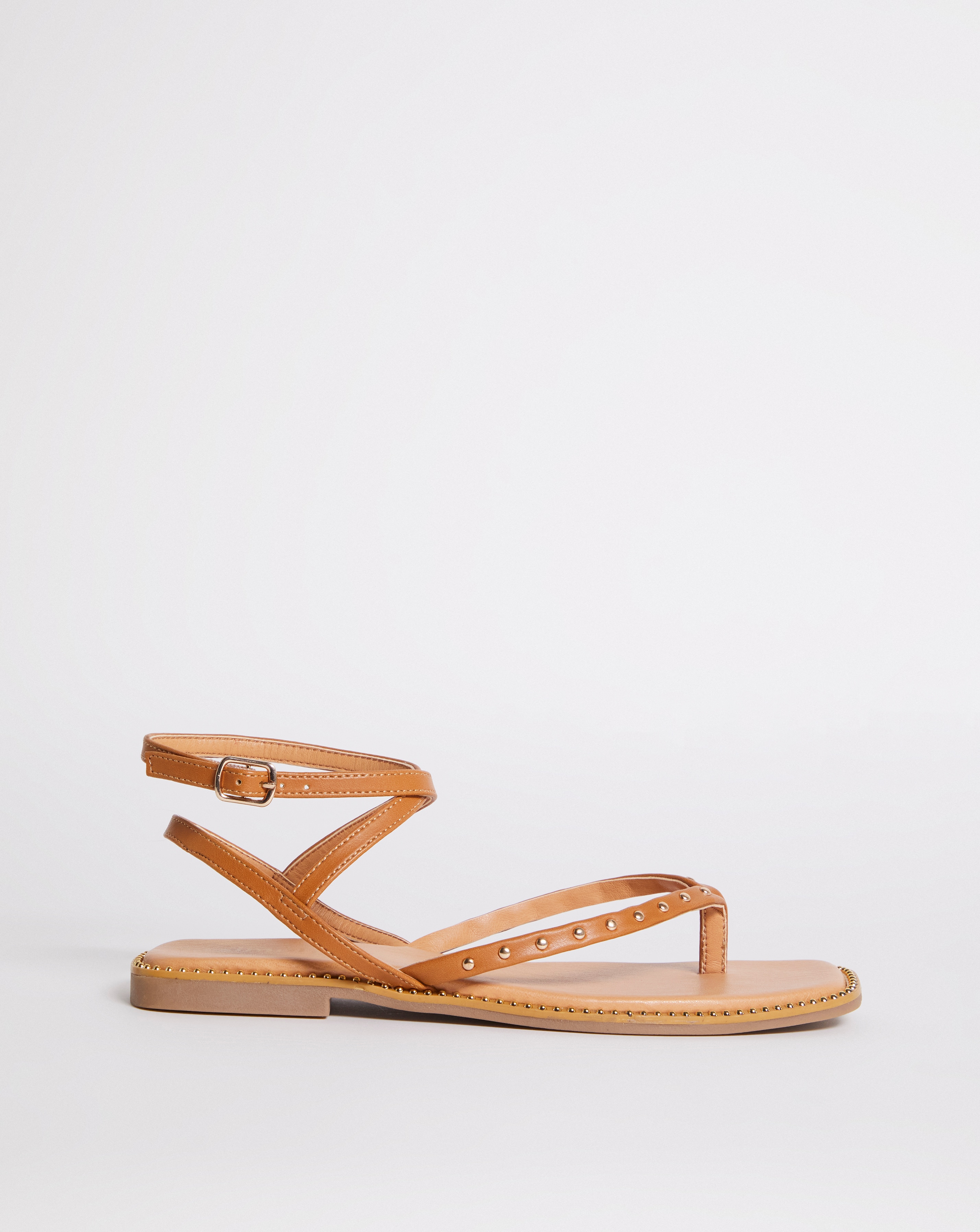 Studded Gladiator Sandal Wide