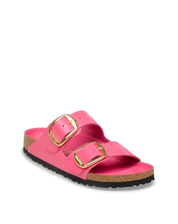 Birkenstock Arizona Fuchsia High Shine Big Buckle Sandals - Standard Fit (D)