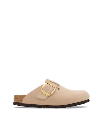 Birkenstock Boston Sandcastle Nubuck Big Buckle Sandals - Standard Fit (D)