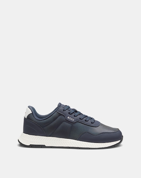 BOSS Titanium Runner Trainers - Navy