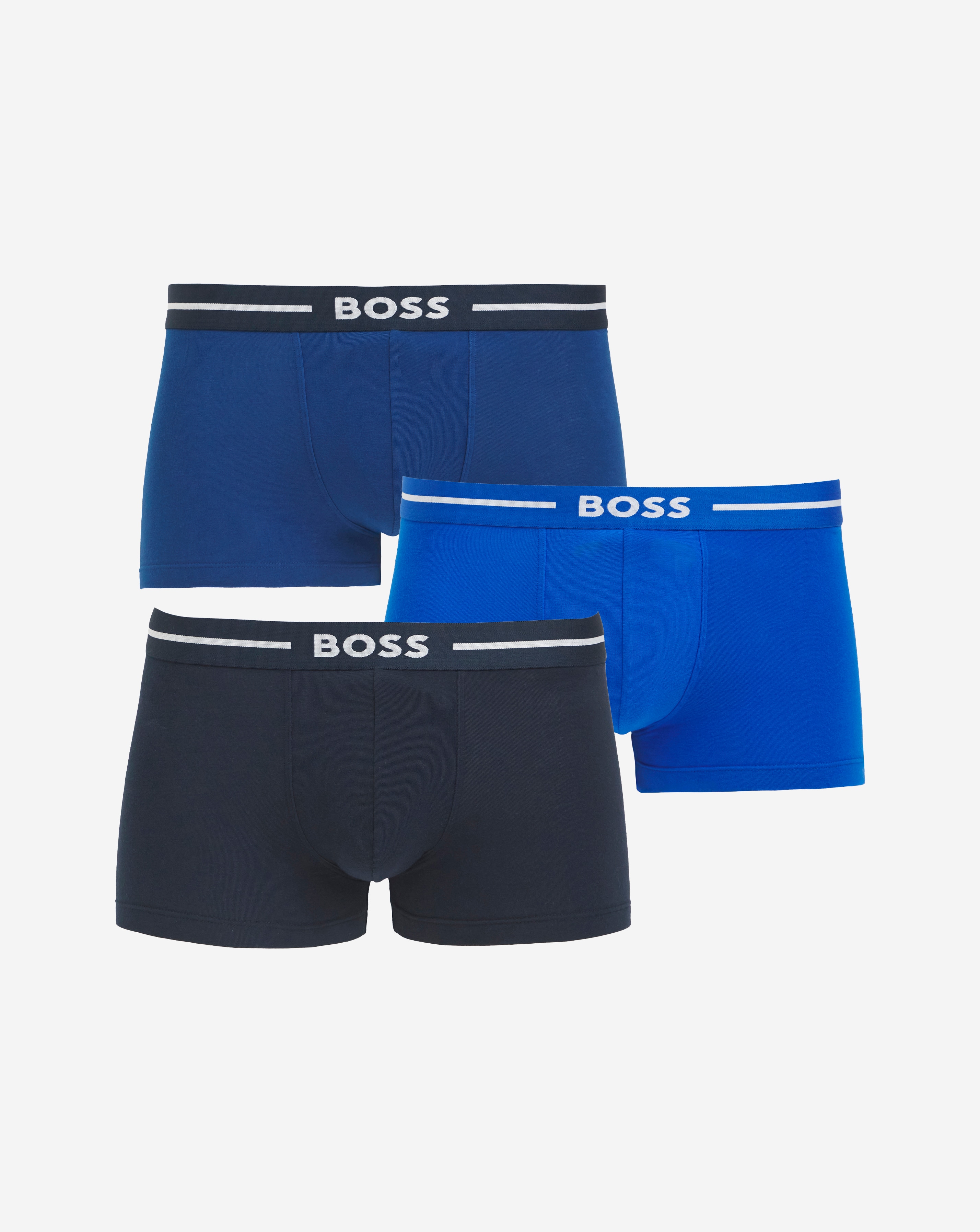 BOSS 3 Pack Blue Bold Logo Trunk