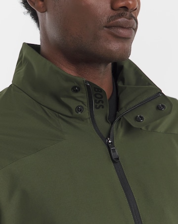 BOSS Arm Patch Lightweight Jacket - Forest Green
