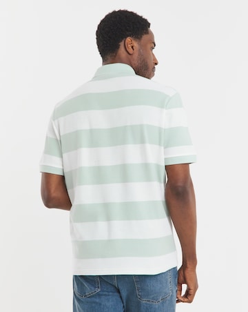BOSS Short Sleeve Stripe Polo - Blue/White