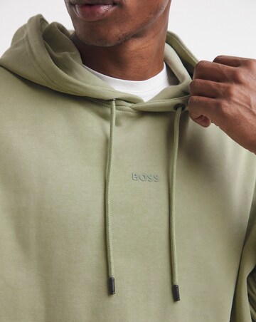 BOSS Centre Logo Hoodie - Sage