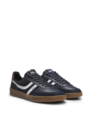 Boss Brandon Gum Sole Trainer - Navy