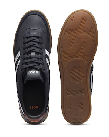 Boss Brandon Gum Sole Trainer - Navy