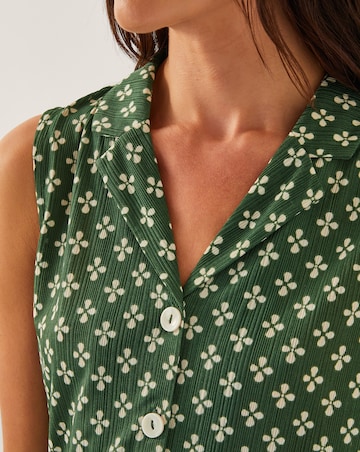 Monsoon Daisey Geometric Sleeveless Top