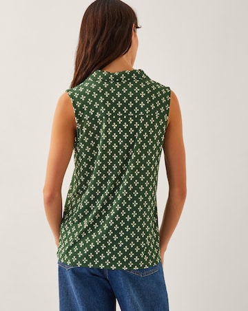 Monsoon Daisey Geometric Sleeveless Top