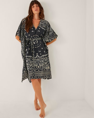 Monsoon Bodhi Print Mini Kaftan