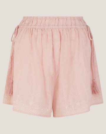 Monsoon Eliza Embroidered Cotton Shorts