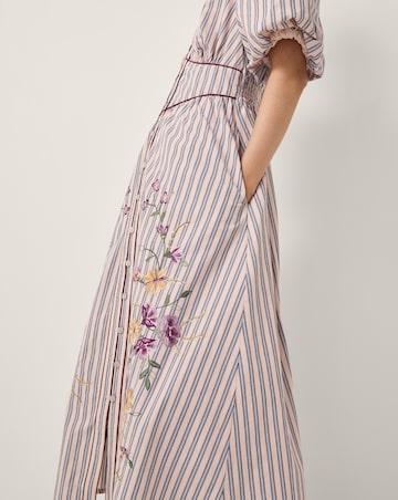 Monsoon Alexis Stripe Midi Dress