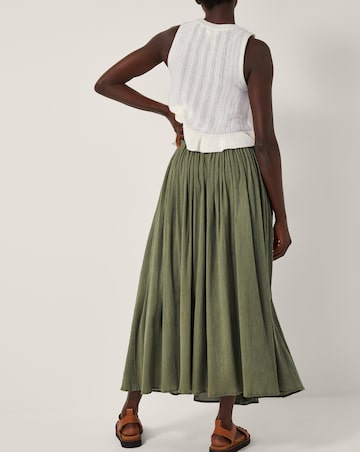 Monsoon Bethany Crinkle Midi Skirt