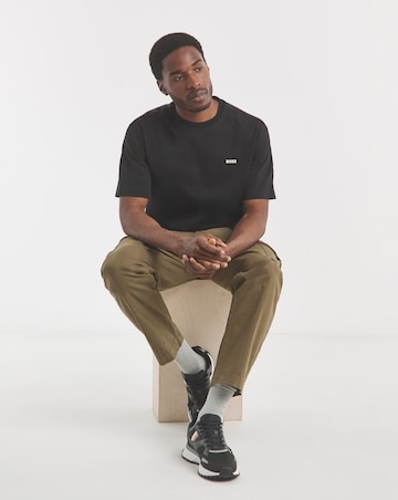 BOSS Short Sleeve Graphic Back Print T-Shirt - Black