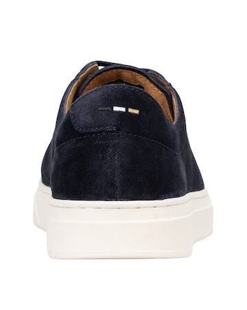 Boss Kieran Suede Trainer - Navy