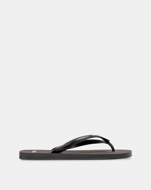 BOSS Logo Flip Flops - Black