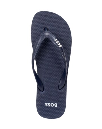 Boss Logo Flip Flop - Navy