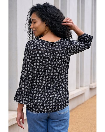 Roman Ditsy Square Neck Top