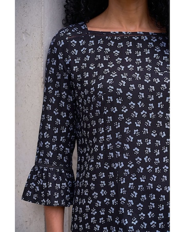 Roman Ditsy Square Neck Top