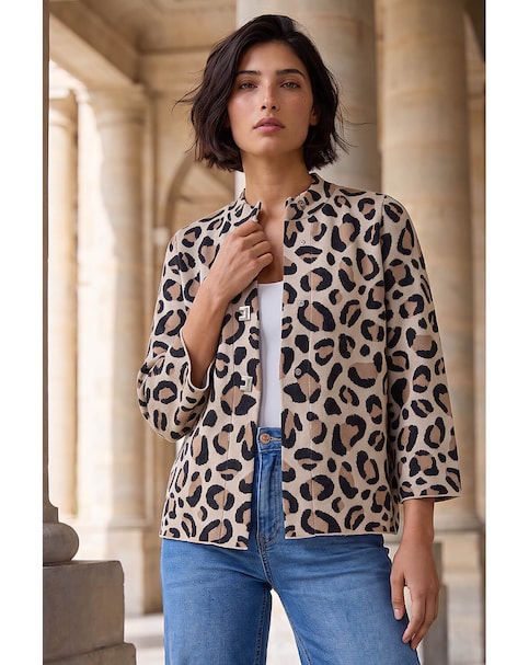 New In - Roman Petite Animal Cardigan