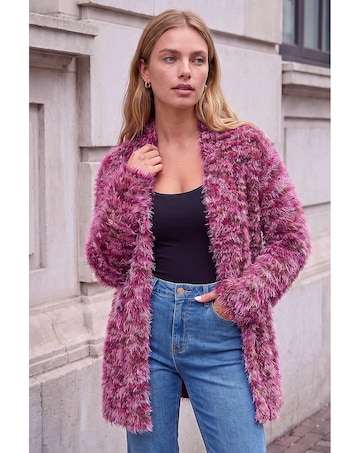 Roman Multi Fluffy Cardigan