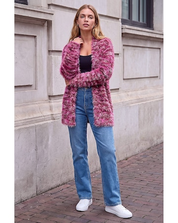 Roman Multi Fluffy Cardigan